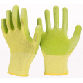 Polyester Liner Blumen Gartenhandschuhe getaucht Latex Safety Working Gloves